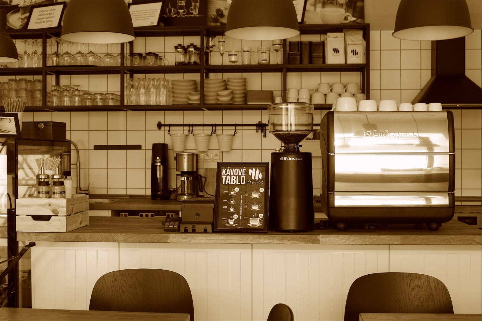 Kafe v masně