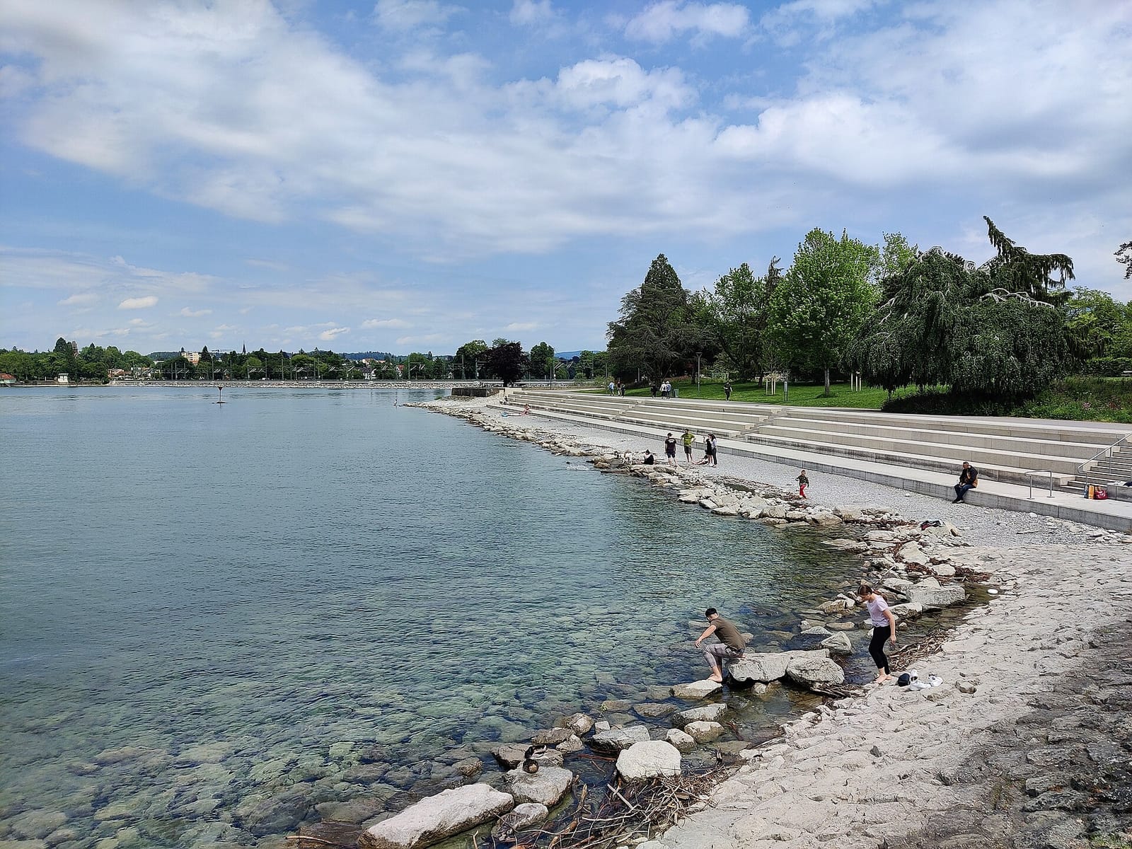 Café hintere Insel