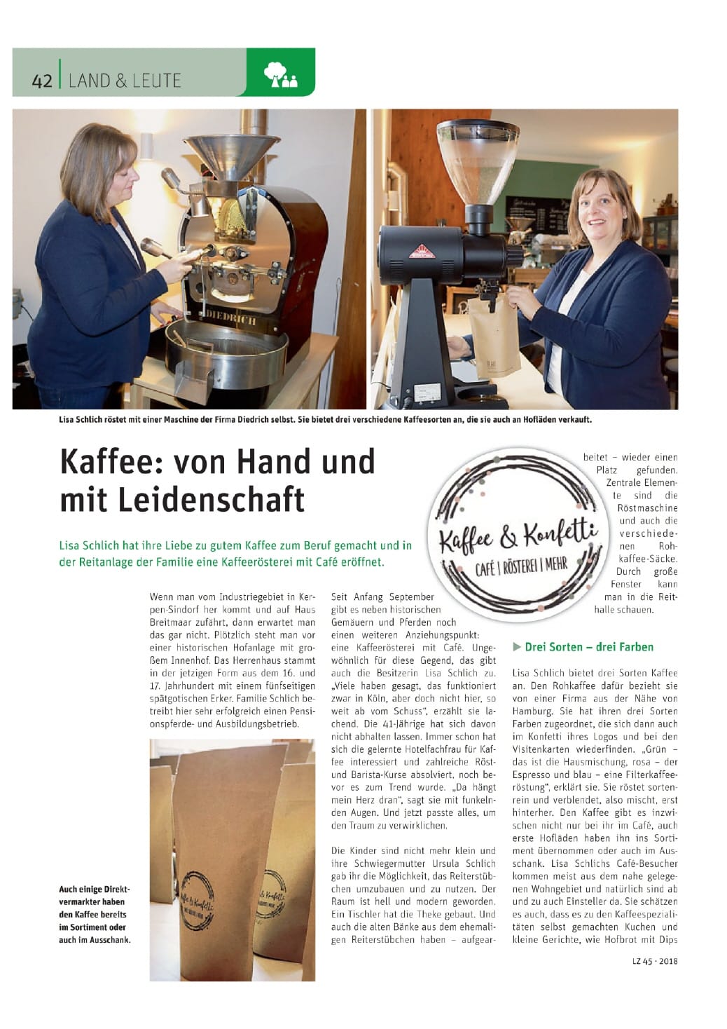 Kaffee und Konfetti