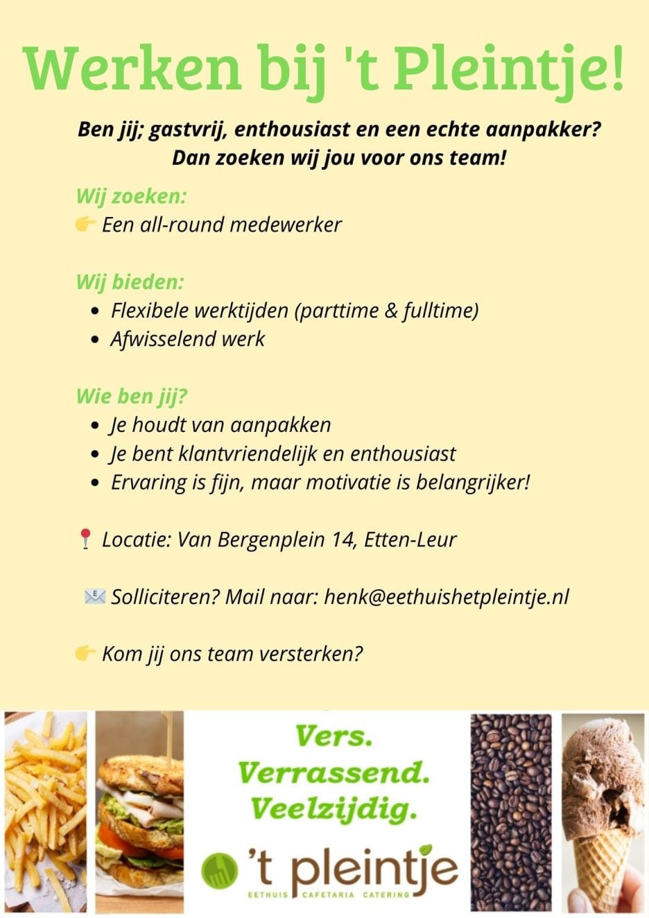 Cafetaria-Croissanterie 't Pleintje