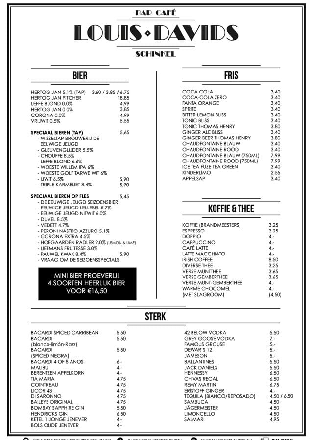 Bar Café Louis Davids - Schinkel