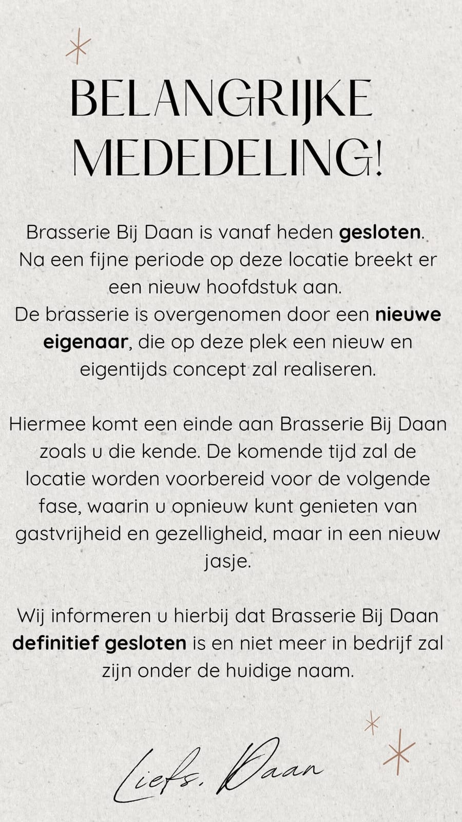 Brasserie Bij Daan