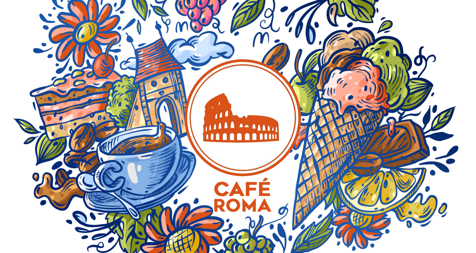 Roma • café • cukráreň