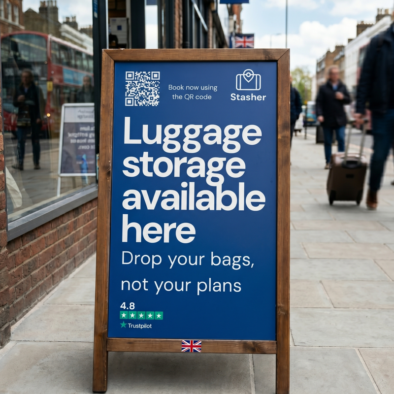 Stasher Luggage Storage - Next To cafe - Open Late