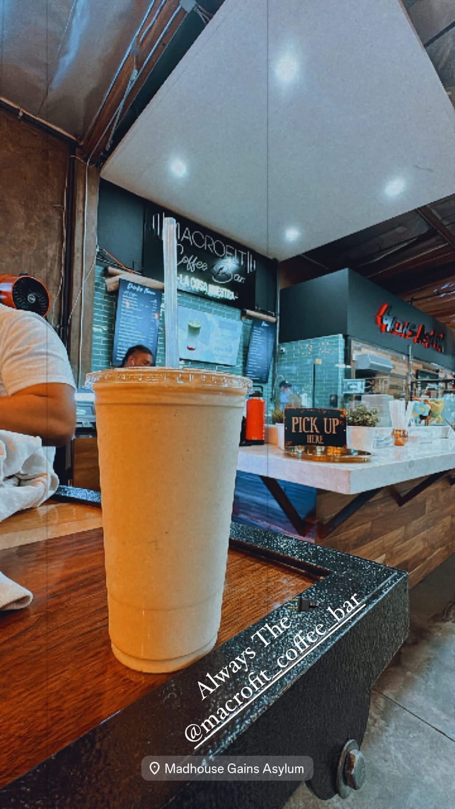 Macrofit Coffee Bar Located inside Madhouse