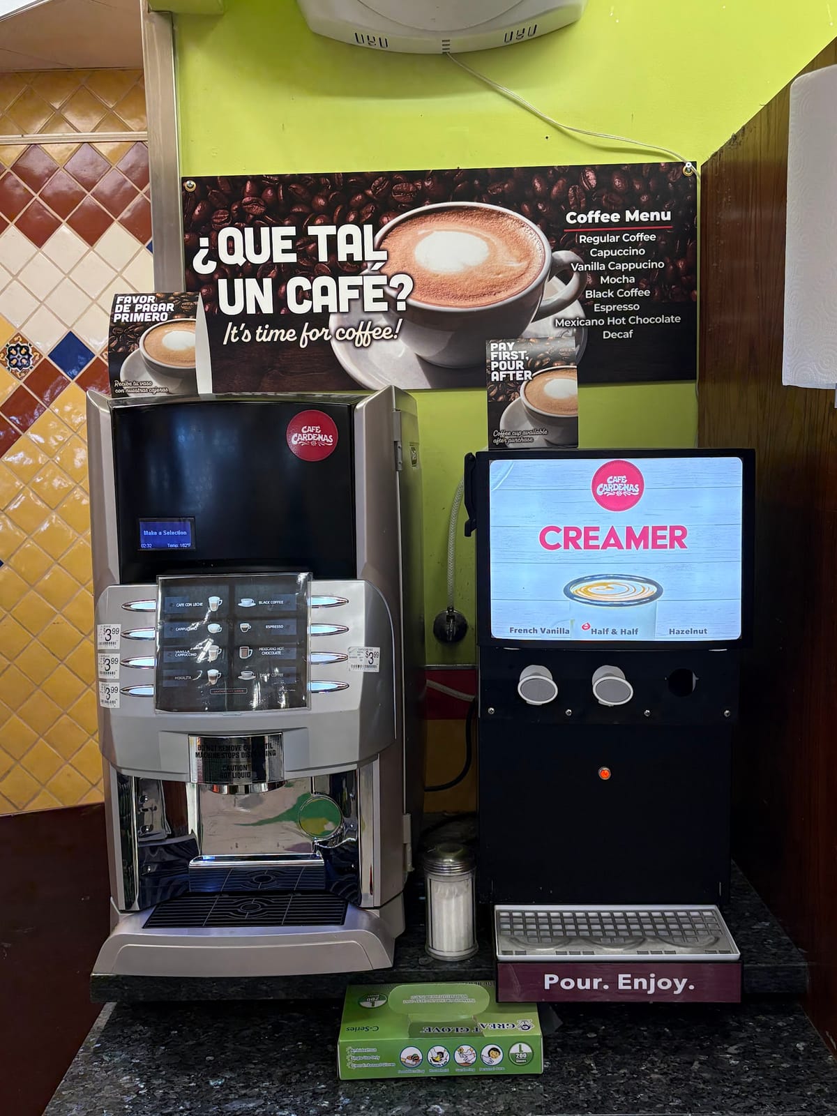 Café Cardenas • Self-Serve Coffee Station