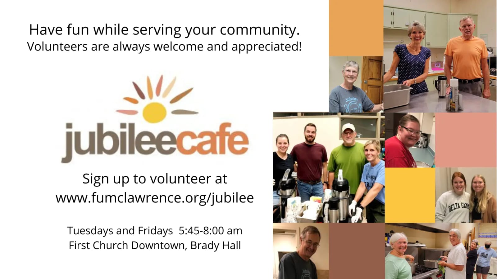 Jubilee Cafe community breakfast
