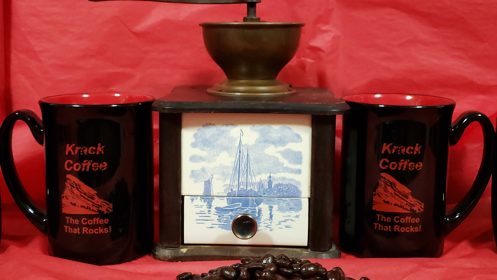 Krack Coffee Coffee Roaster Roasted to order.