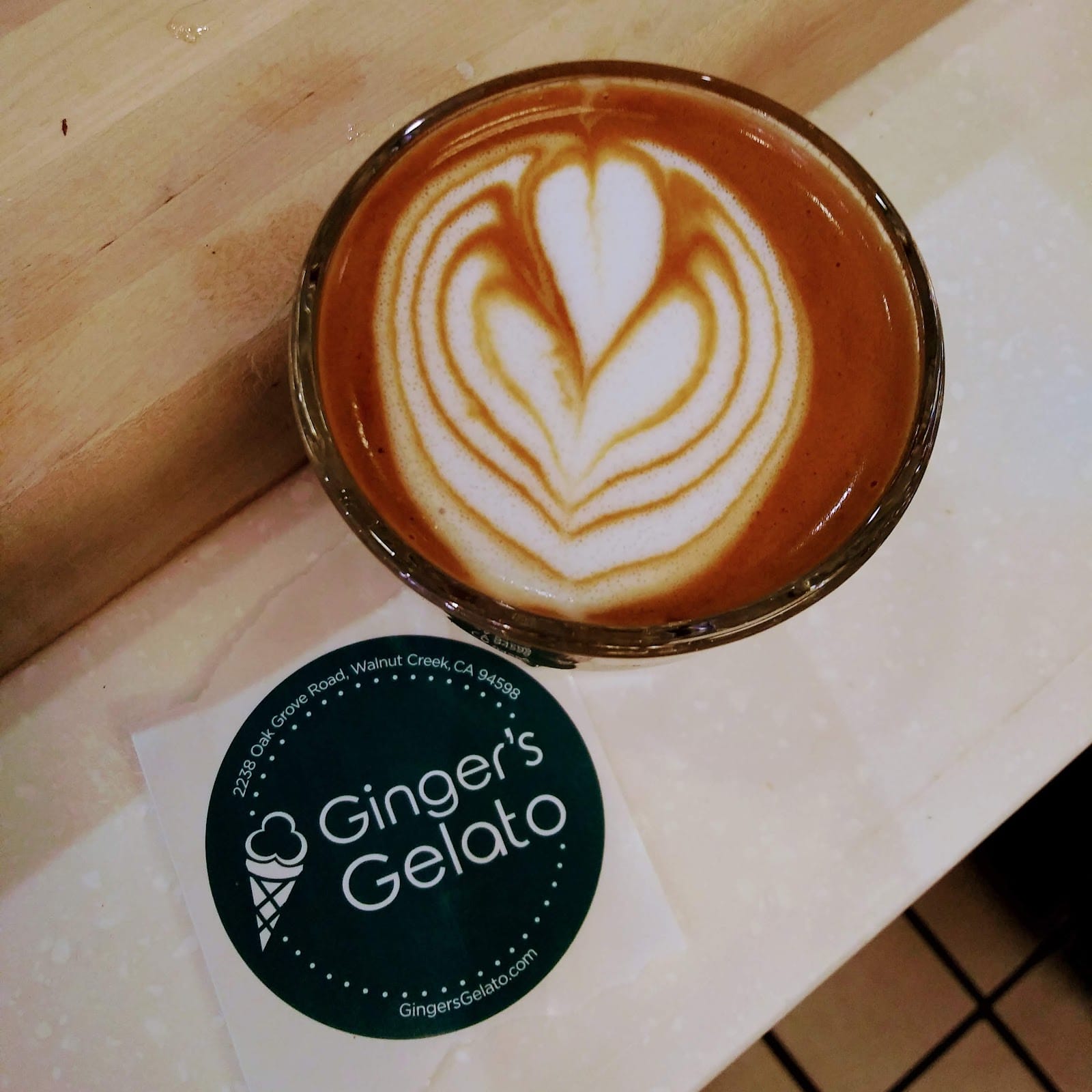 Contra Costa Coffee featuring Ginger's Gelato