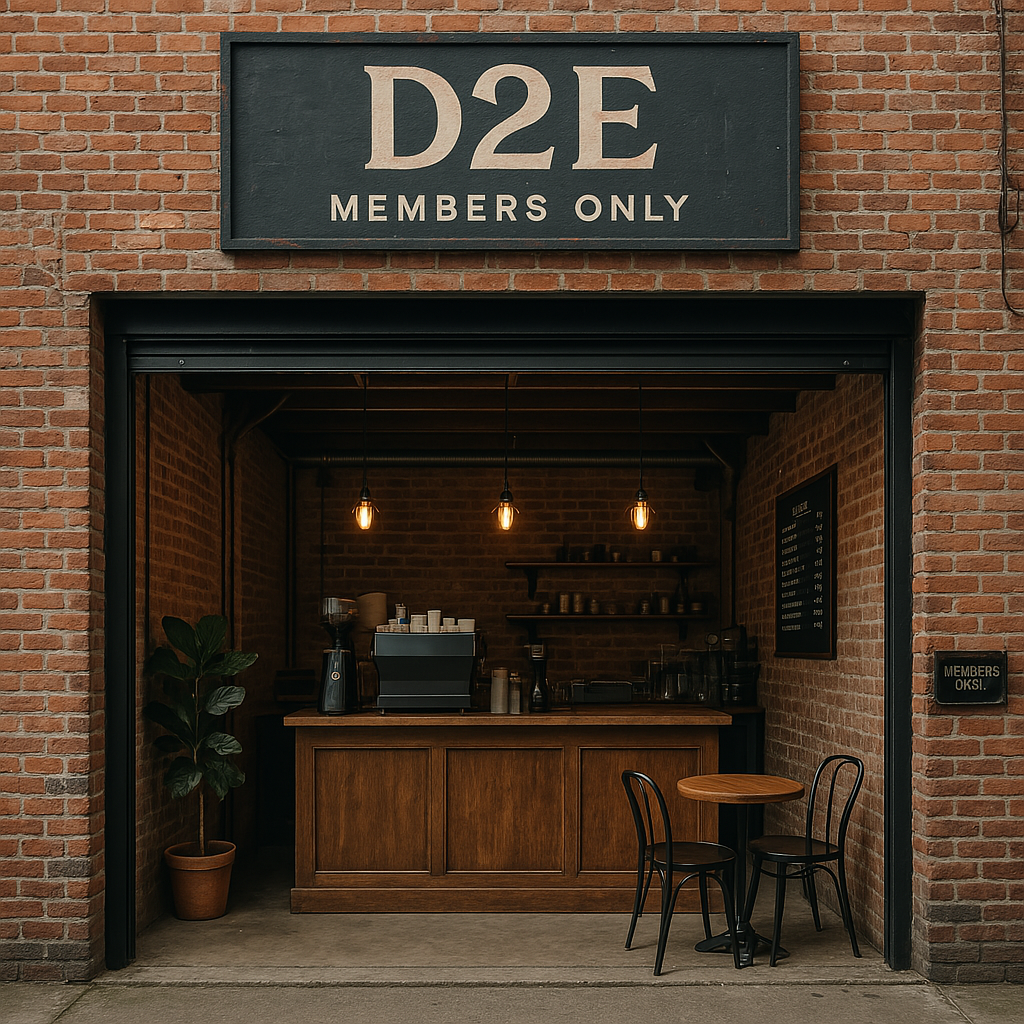 D2E Members only Coffee shop