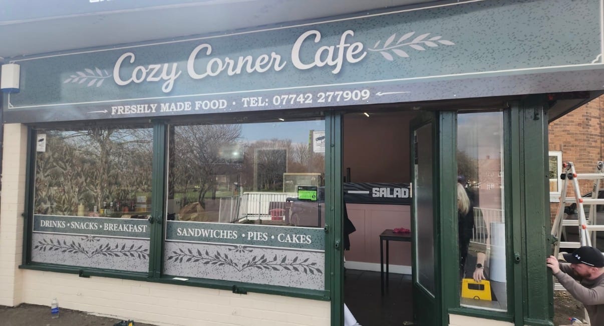 Cozy corner cafe