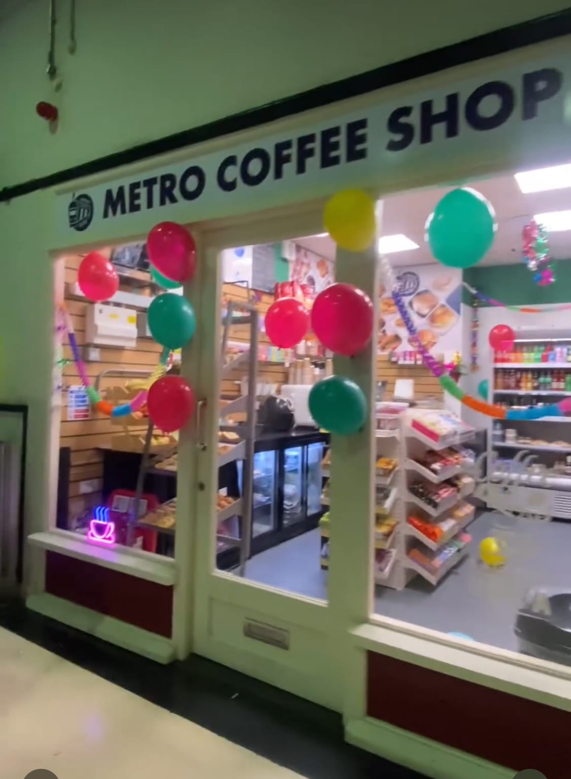 Metro coffee shop