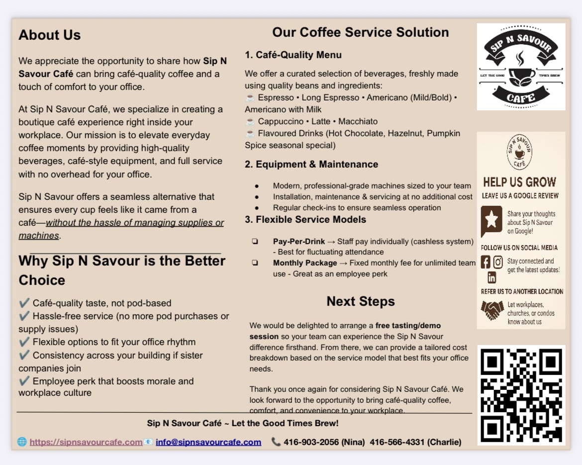 Sip N Savour Cafe