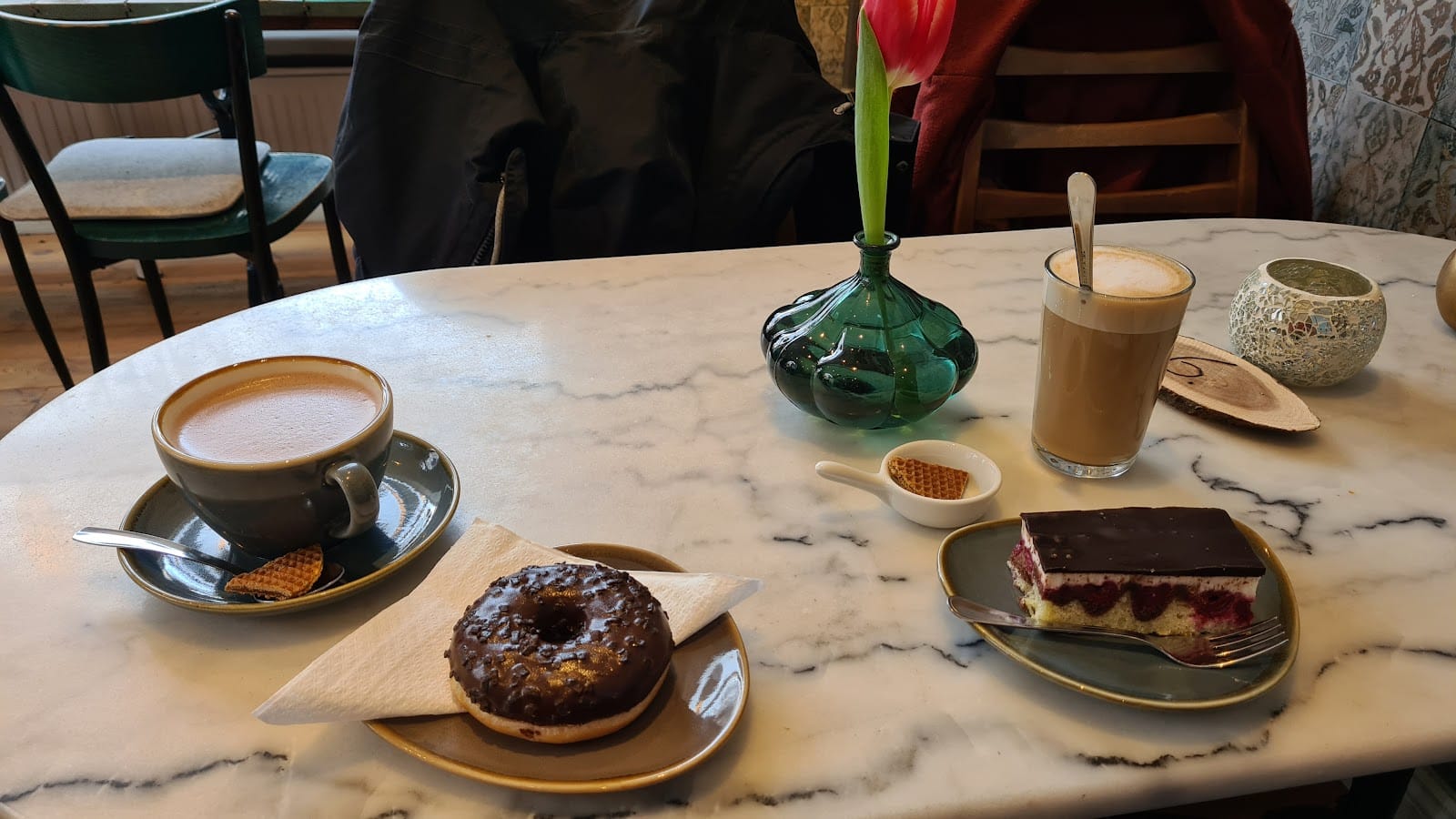 Cafe Kaffka Frau L und Herr K