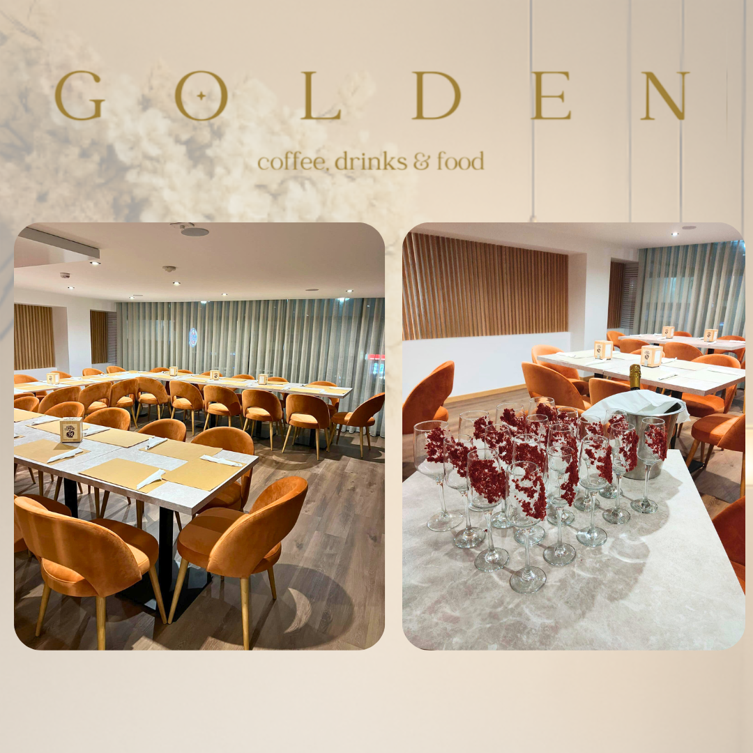 Golden Coffee, drinks & food