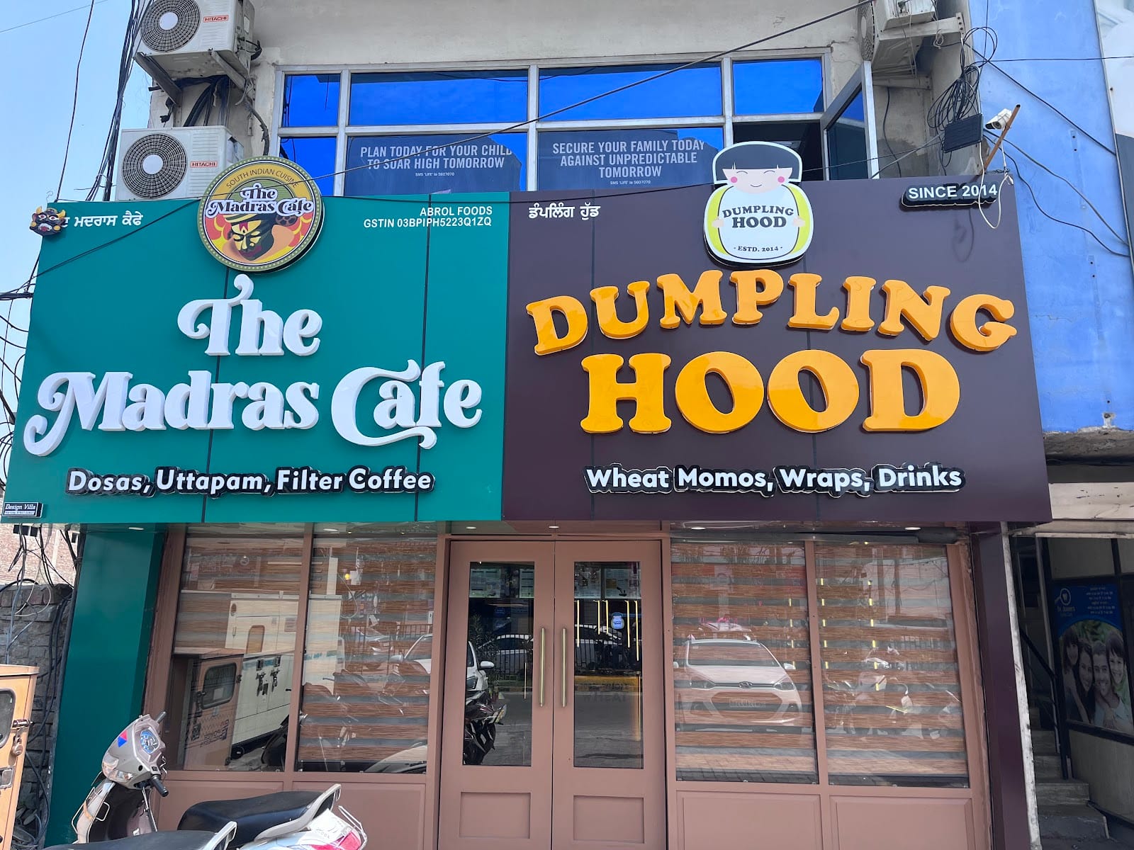 Madras Cafe and Dumpling hood