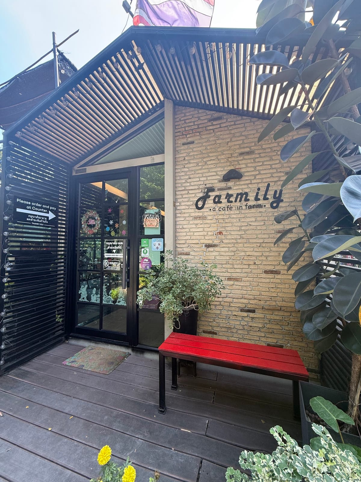 Farmily a cafe in farm