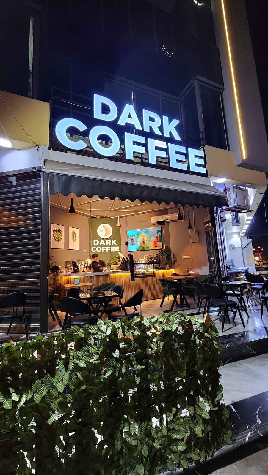 Dark coffee