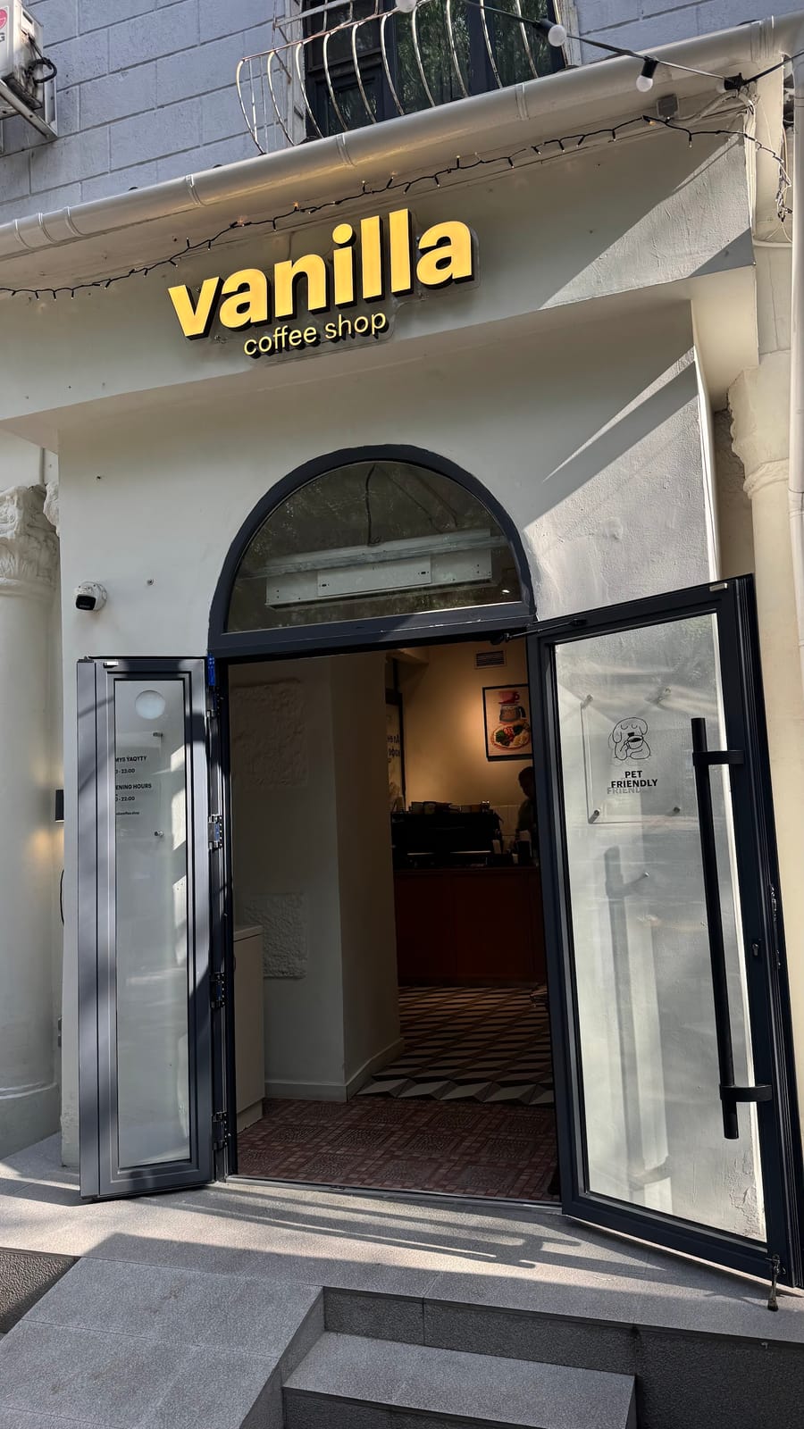 Vanilla coffee shop