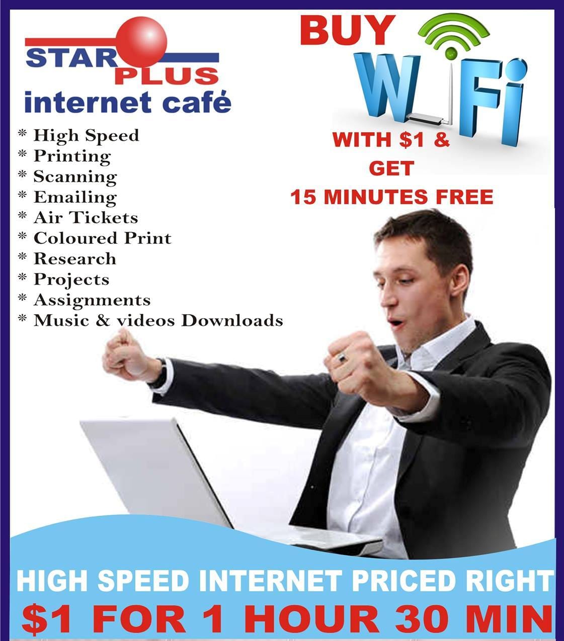 starplus internet cafe power