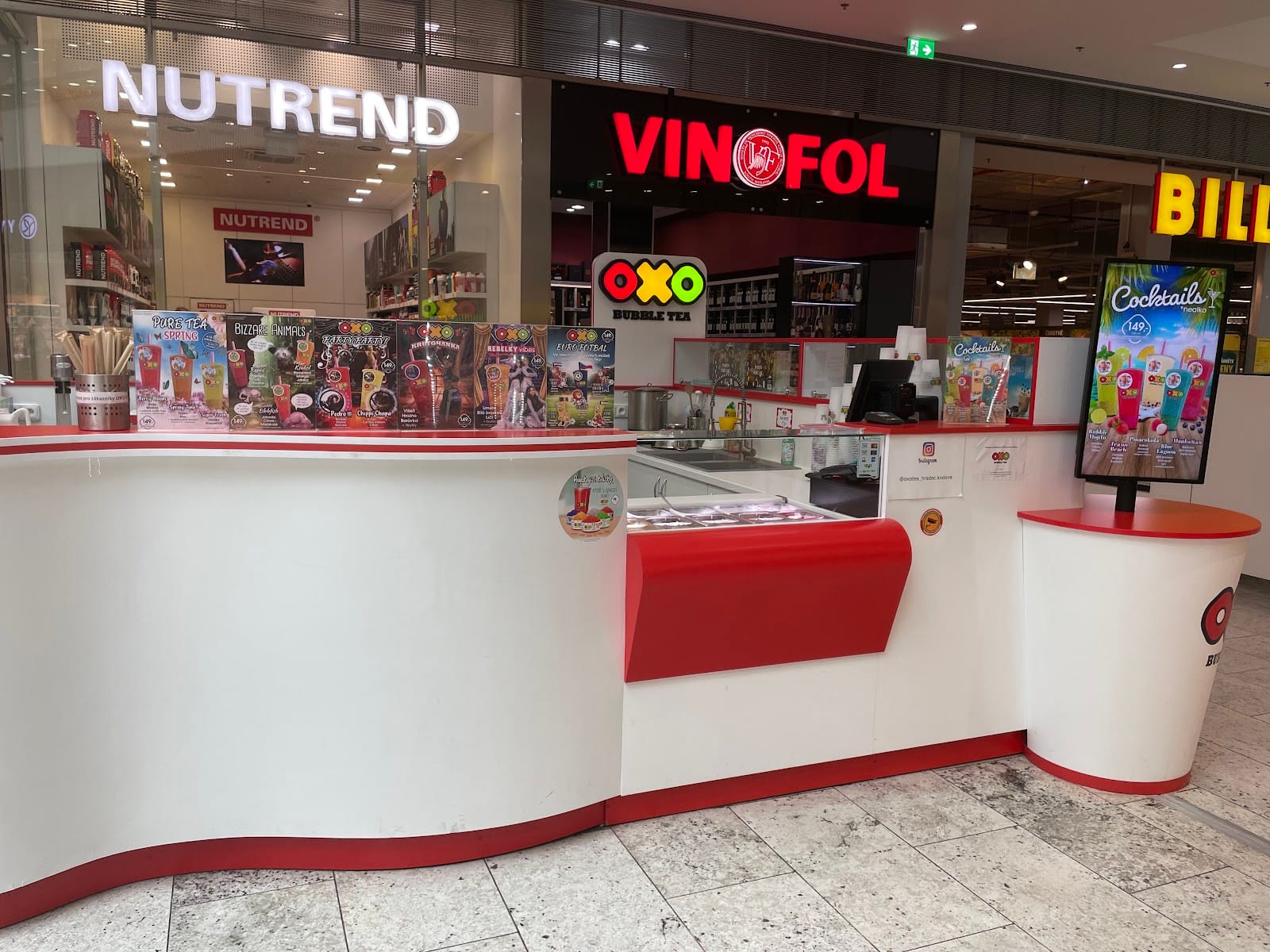 BubbleTea, OXO TEA - kuličky, tapioka, čajové koktejly - Aupark Hradec Králové