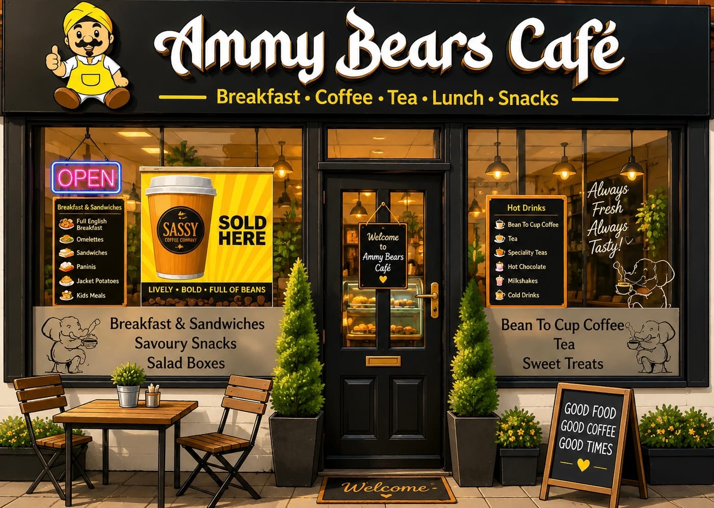 Ammy Bears Cafe Breakfast Coffee Tea Lunch Snacks