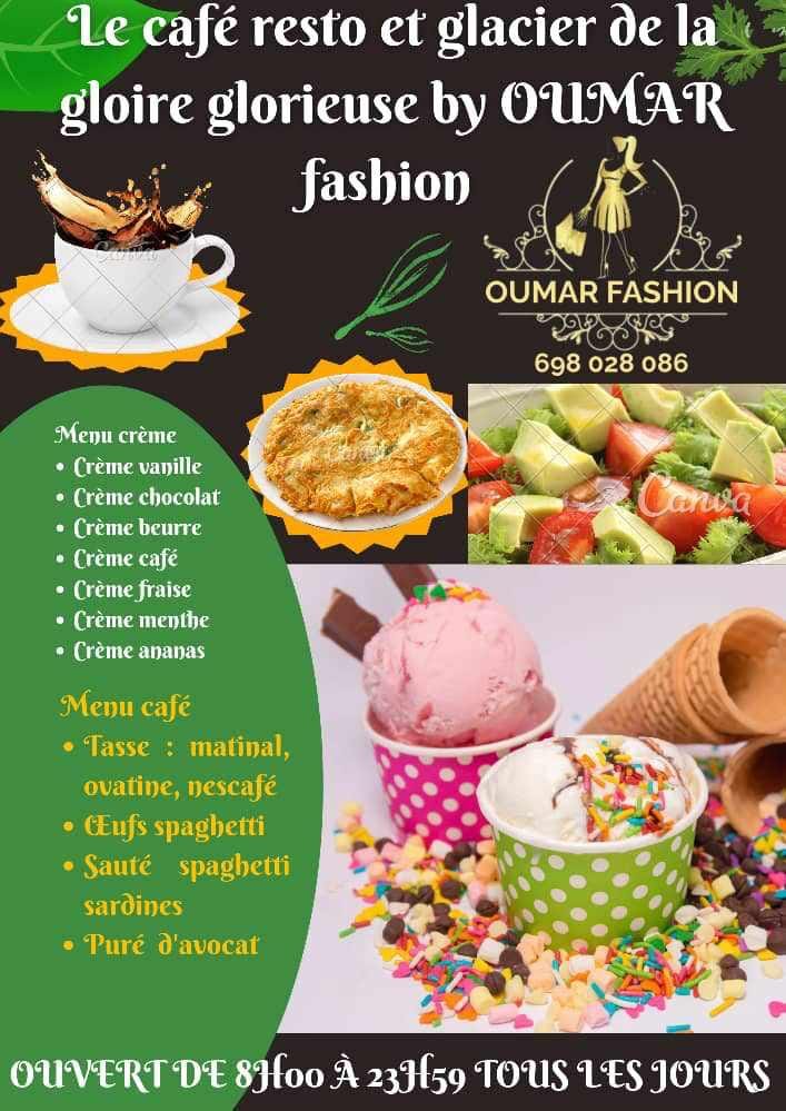 Café restaurant et glacier by Oumar fashion