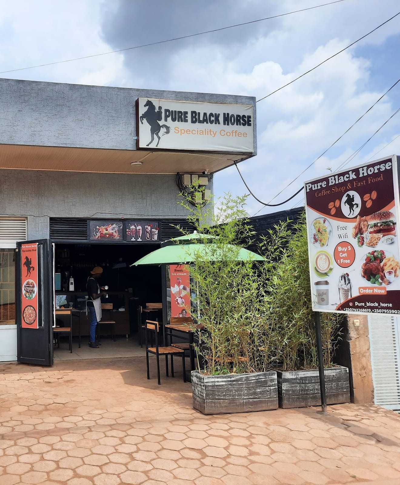Pure black horse speciality coffee