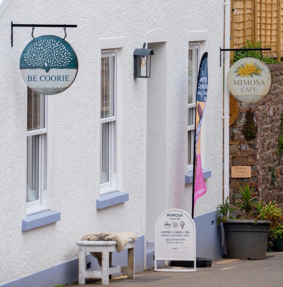 Mimosa cafe at Becoorie Jersey
