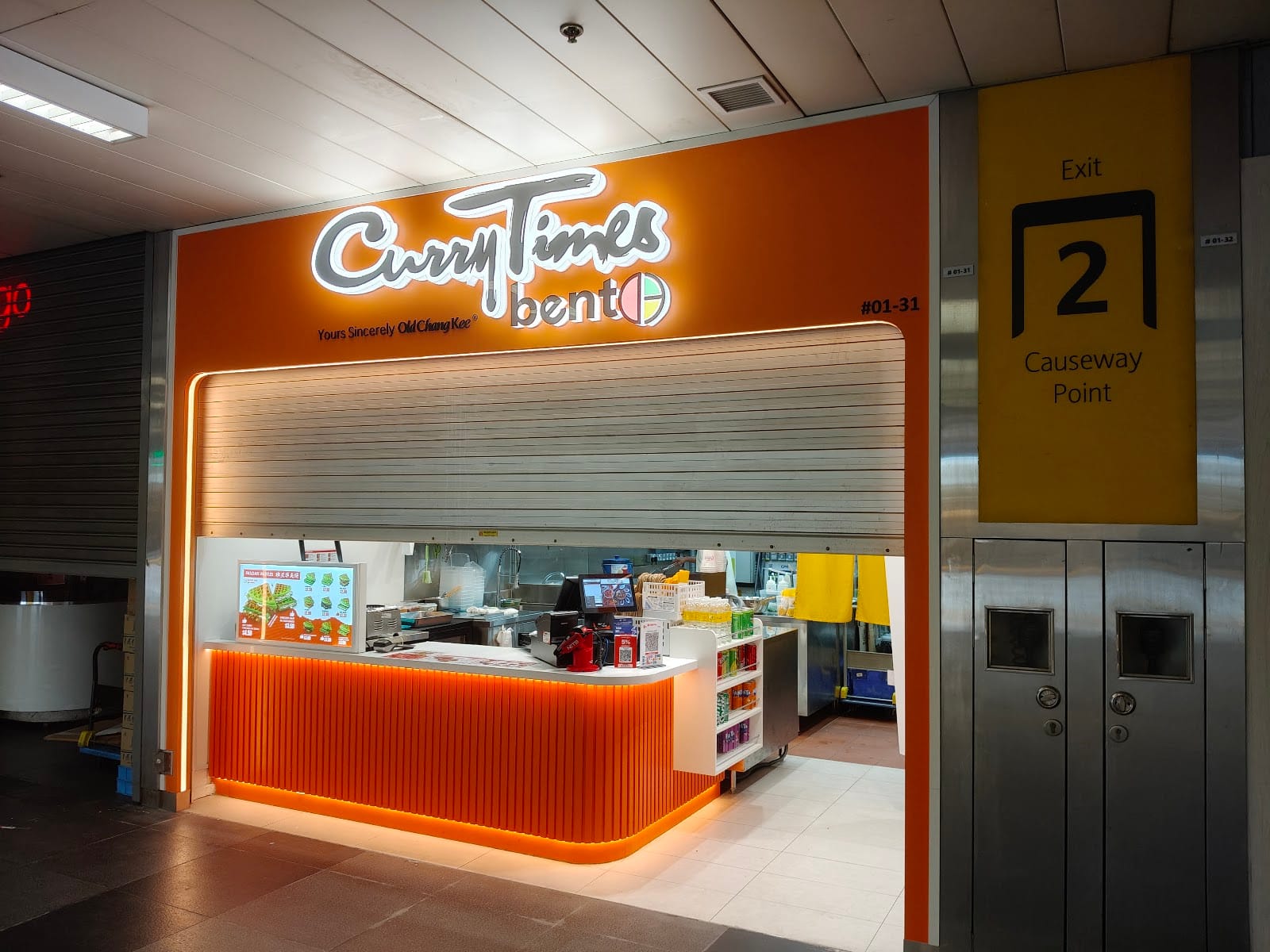 Curry Times bento (Old Chang Kee) - Woodlands Exchange