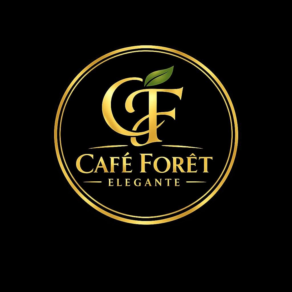 Café forêt élégante