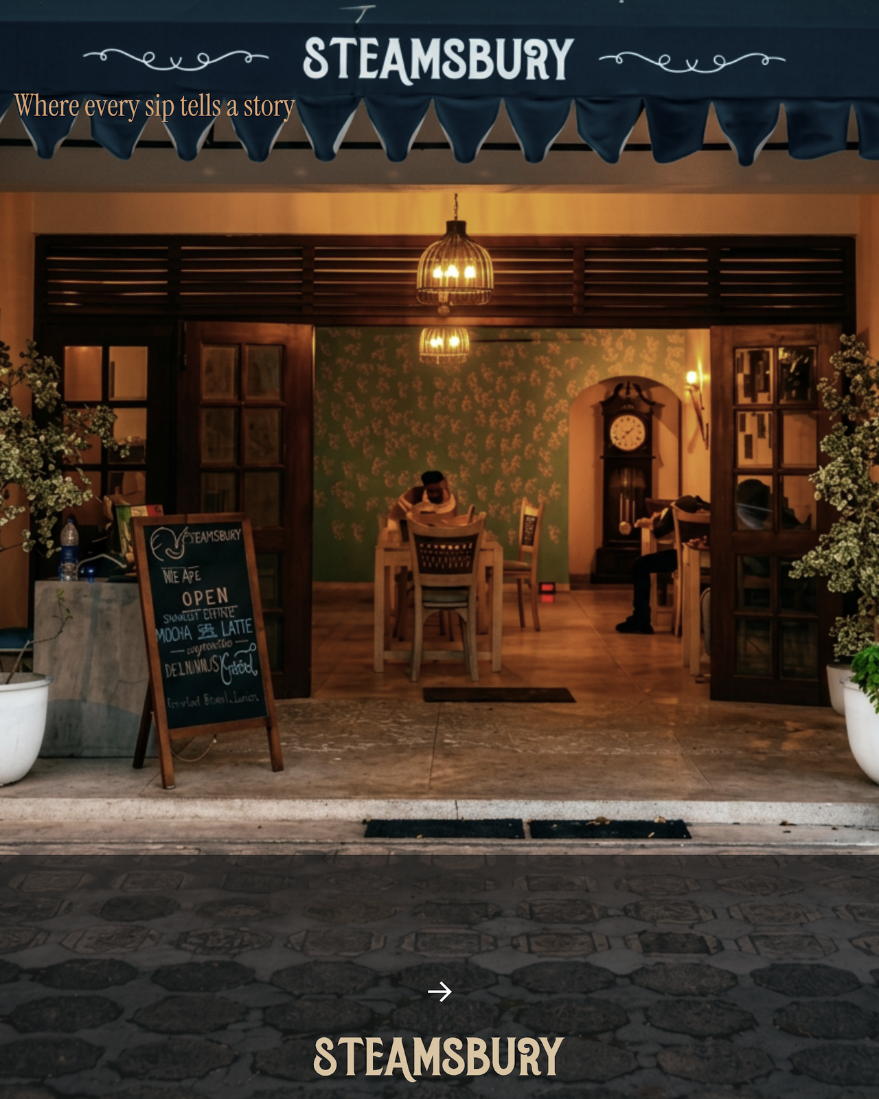 Steamsbury Tea & Coffee House by Santhiyagu
