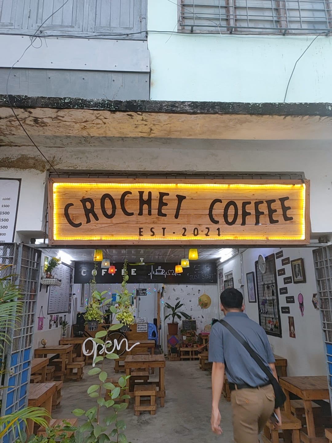 Crochet coffee