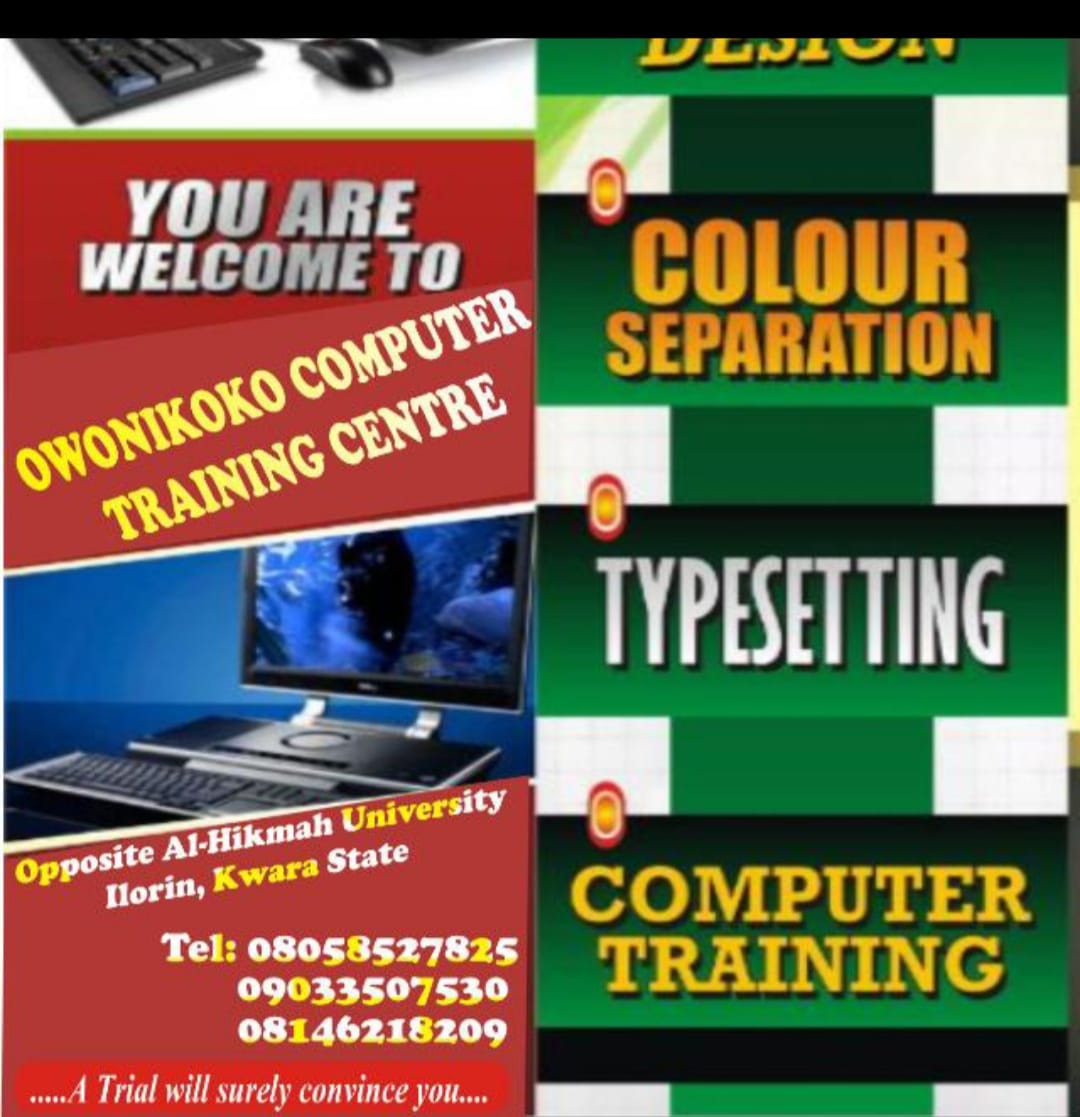 Owonikoko Computer Centre, established in 15 March, 2011 under the Director Mr. Sa'adu Qazeem Owonikoko,