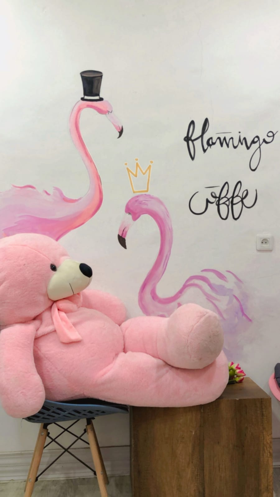 Coffee flamingo
