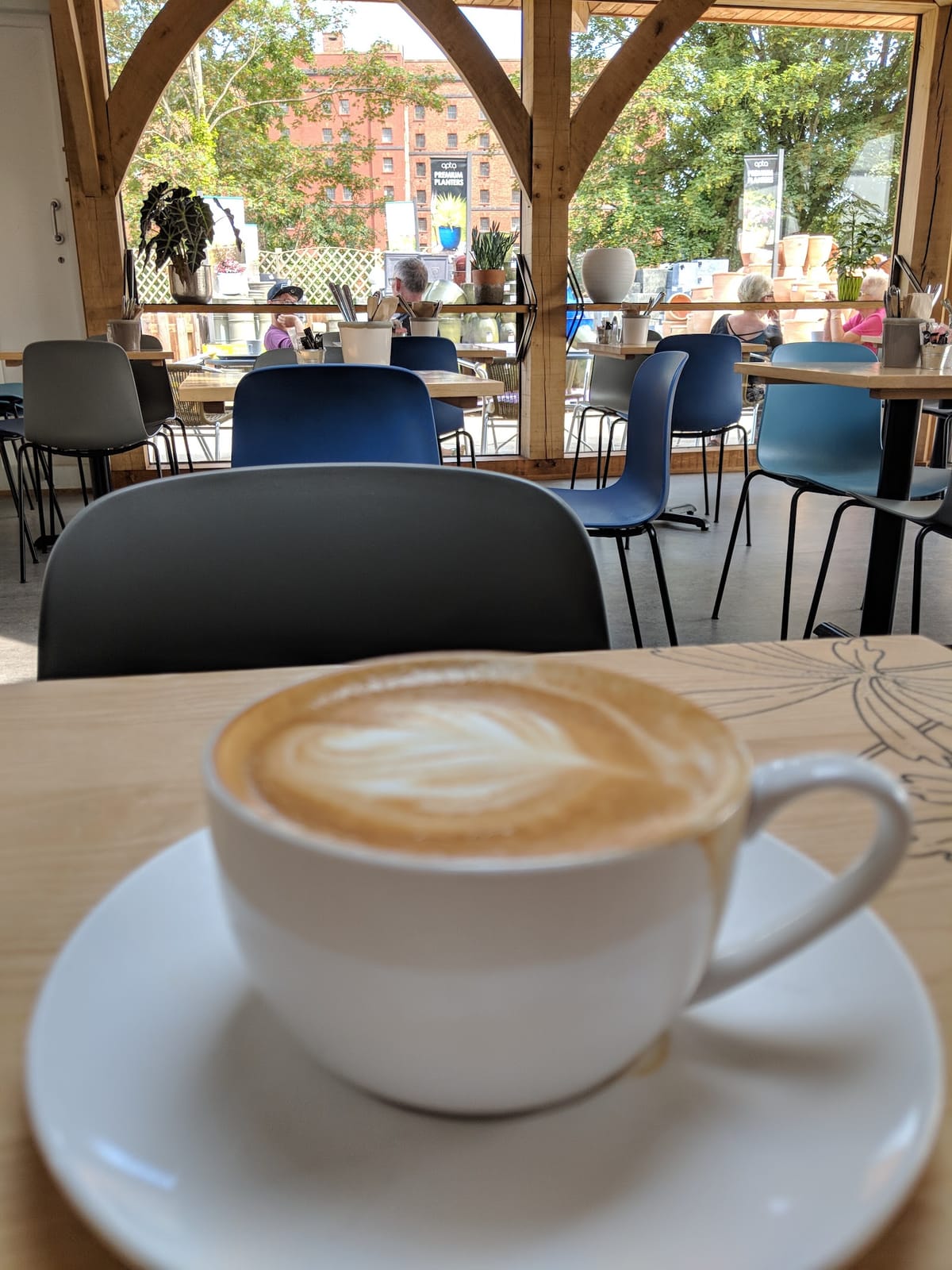 Riverside garden centre cafe