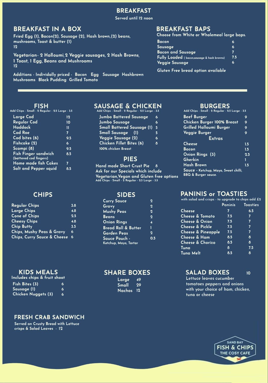 Sand Bay Fish & Chips/The Cosy Cafe